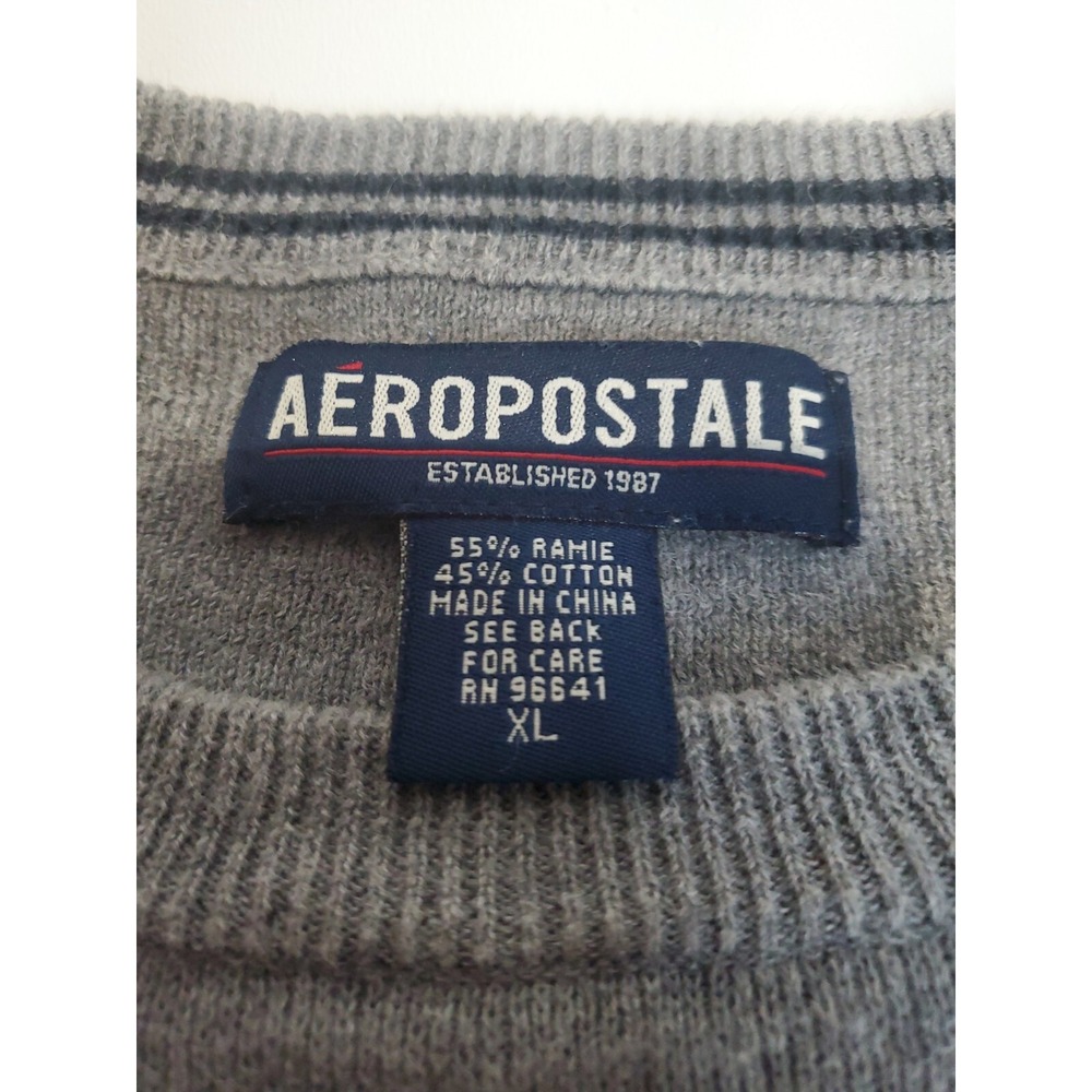 Aeropostale Men's Long Sleeve Pullover Sweater, XL, Grey - Picture 5 of 9
